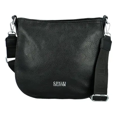 Trendy dámská koženková crossbody kabelka Candelis, černá