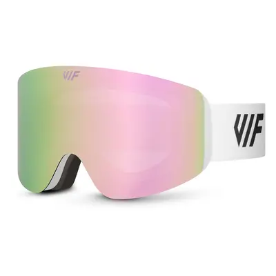 Lyžařské a snowboardové brýle VIF SKI & SNB White x Rose Pink