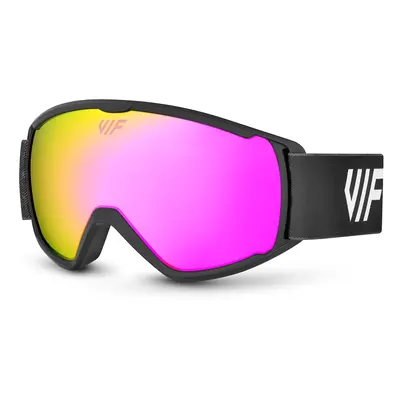 Lyžařské a snowboardové brýle pro děti VIF SKI & SNB Kids Black x Pink