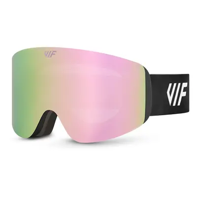 Lyžařské a snowboardové brýle VIF SKI & SNB Black x Rose Pink