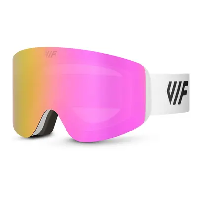 Lyžařské a snowboardové brýle VIF SKI & SNB White x Pink