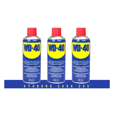 3ks Univerzální mazivo WD-40 400 ml