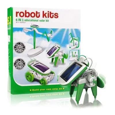 Solar Robot Kits 6 v 1- zelený