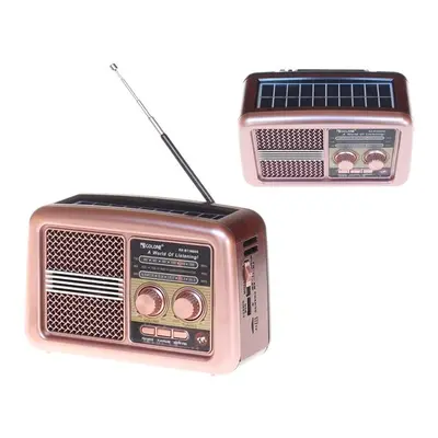 Reproduktor retro rádio BT3500S růžový