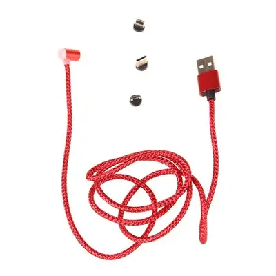 Magnetický USB kabel červený