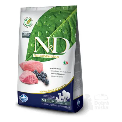 N&D PRIME DOG Adult Lamb & Blueberry 2,5kg