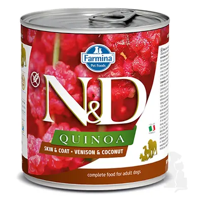 N&D DOG QUINOA Venison & Coconut 285g + Množstevní sleva 1 + 1 zdarma