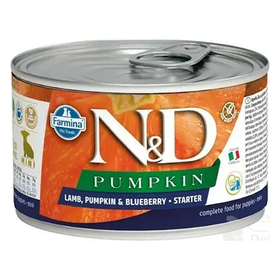 N&D DOG PUMPKIN Starter Lamb & Blueberry Mini 140g + Množstevní sleva 1+1