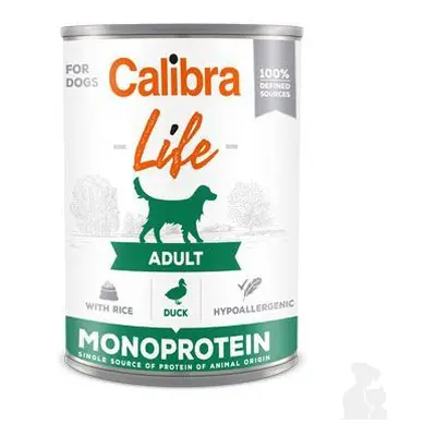 Calibra Dog Life konz.Adult Duck with rice 400g