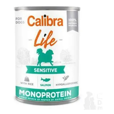 Calibra Dog Life konz.Sensitive Salmon with rice 400g