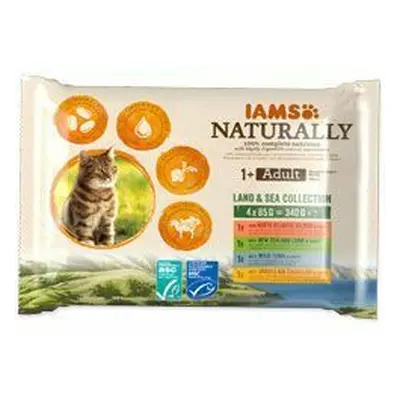 Iams Cat mix masa v omáčce multipack 4x85g + Množstevní sleva