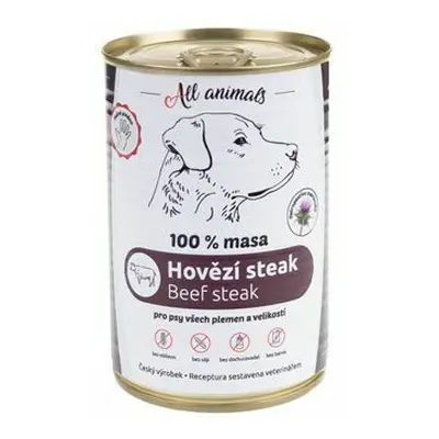 All Animals DOG hovězí steak 400g + Množstevní sleva