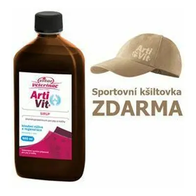 VITAR Veterinae ArtiVit Sirup 500ml+kšiltovka béž