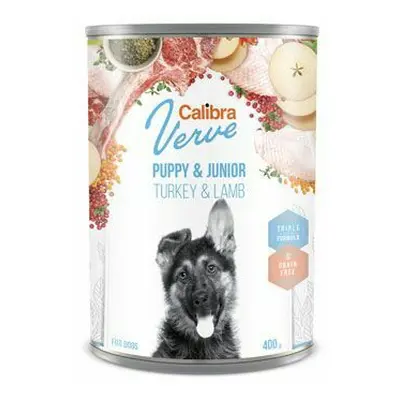 Calibra Dog Verve konz.GF Junior Turkey&Lamb 400g