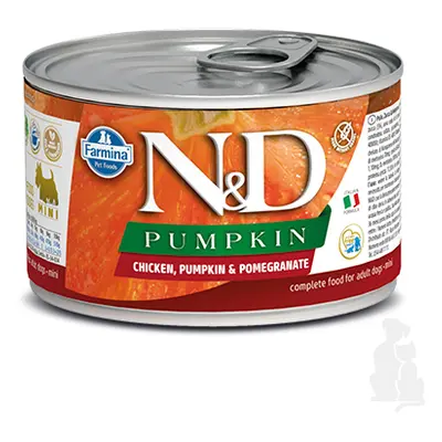 N&D DOG PUMPKIN Adult Chicken & Pomegranate Mini 140g + Množstevní sleva 1+1