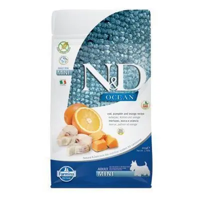 N&D OCEAN DOG GF Adult Mini Codfish&Pumpki&Orang 2,5kg