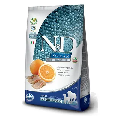 N&D OCEAN DOG Adult M/L Herring & Orange 12kg Konzerva N&D ZDARMA