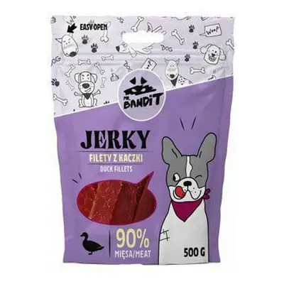 VetExpert Mr.Bandit pochoutka JERKY kachní filety 500g + Množstevní sleva