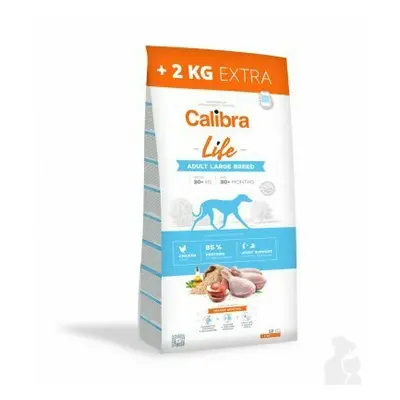 Calibra Dog Life Adult Large Breed Chicken 12+2kg