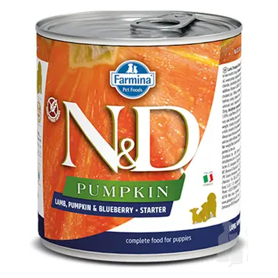 N&D DOG PUMPKIN Starter Lamb & Blueberry 285g + Množstevní sleva 1+1