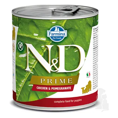 N&D DOG PRIME Puppy Chicken & Pomegranate 285g + Množstevní sleva 1+1