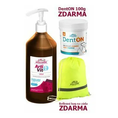 VITAR Veterinae ArtiVit Sirup 1000ml+DentON100g+batůžek