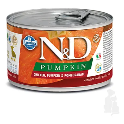 N&D DOG PUMPKIN Puppy Chicken & Pomegranate Mini 140g + Množstevní sleva 1+1