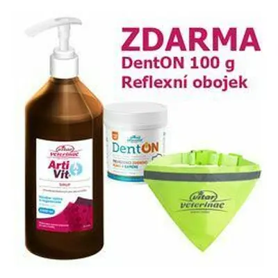 VITAR Veterinae ArtiVit Sirup 1000ml+DentON100g+obojek