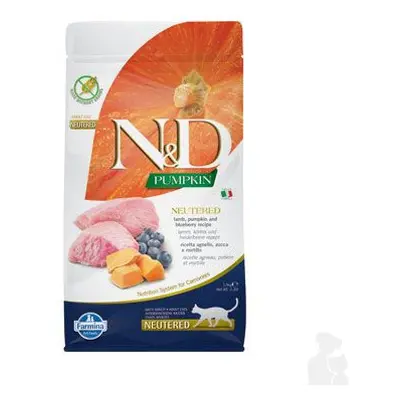 N&D Pumpkin CAT Neutered Lamb & Blueberry 1,5kg