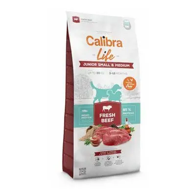 Calibra Dog Life Junior Small&Medium Fresh Beef 12kg + pamlsky zdarma