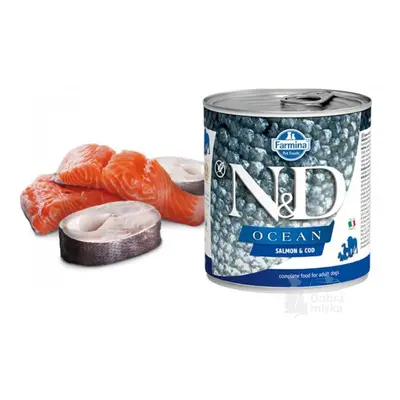 N&D DOG OCEAN Adult Salmon & Codfish 285g + Množstevní sleva 1 + 1 zdarma