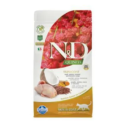 N&D Quinoa CAT Skin & Coat Quail & Coconut 1,5kg