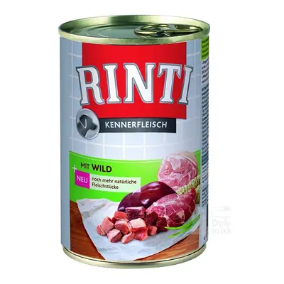 Rinti Dog konzerva zvěřina 400g + Množstevní sleva