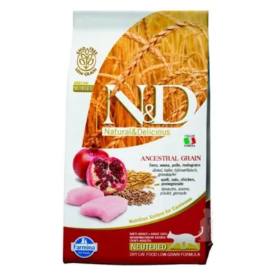 N&D LG CAT Neutered Chicken & Pomegranate 10kg