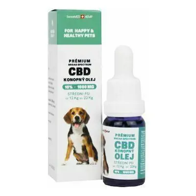 CBD olej pro střední psy 10%, 10ml