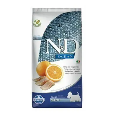 N&D OCEAN DOG Adult Mini Herring & Orange 7kg + konzerva ZDARMA