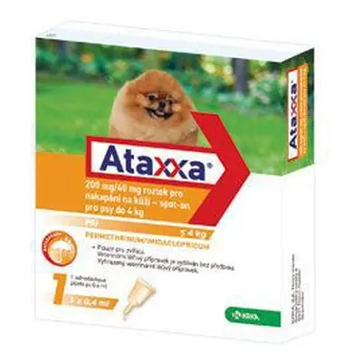 Ataxxa Spot-on Dog S 200mg/40mg 1x0,4ml