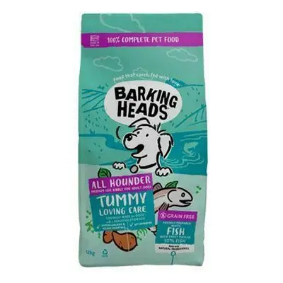 BARKING HEADS All Hounder Tummy Lovin' Care Fish 12kg + 1x kapsička 300g ZDARMA