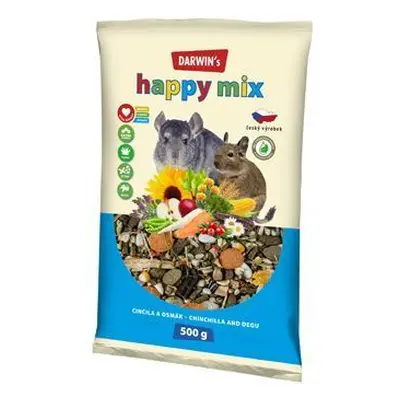 Darwin's Činčila&Osmák Happy mix 500g NEW