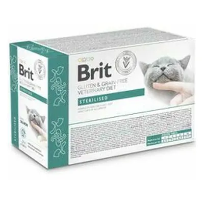 Brit VD Cat Pouch fillets in Gravy Sterilised 12x85g