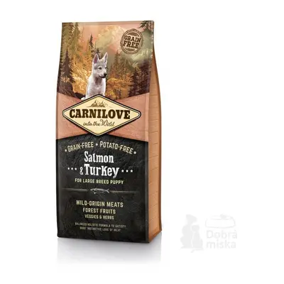 Carnilove Dog Salmon & Turkey for LB Puppies 12kg