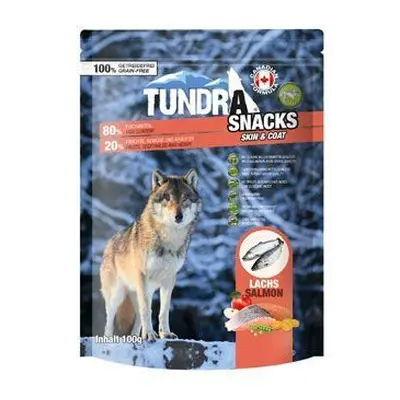 TUNDRA dog snack Salmon Skin & Coat 100g + Množstevní sleva