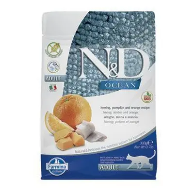 N&D OCEAN CAT GF Adult Herring, Pumpkin & Orange 300g