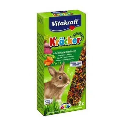 Vitakraft Rodent Rabbit Kräcker zelenina+červ.řepa 2ks