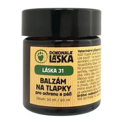 LÁSKA 31 Balzám na tlapky pro ochranu a péči 30 ml