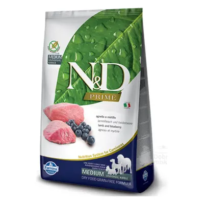 N&D PRIME DOG Adult M/L Lamb & Blueberry 12kg Konzerva N&D ZDARMA