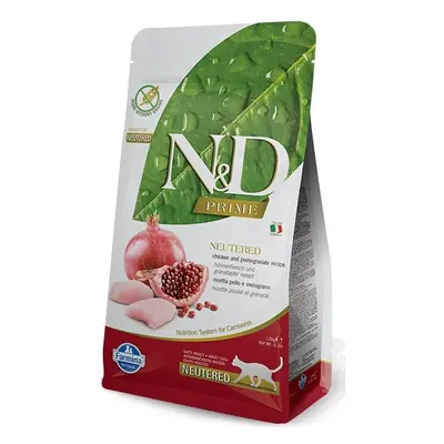 N&D PRIME CAT Neutered Chicken & Pomegranate 300g