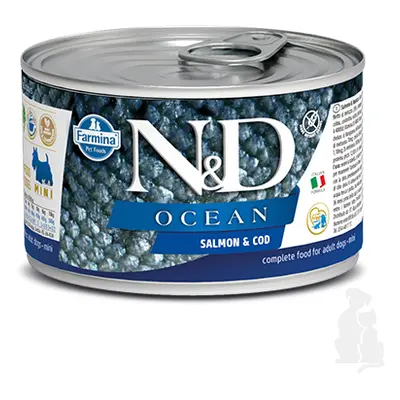 N&D DOG OCEAN Adult Salmon & Codfish Mini 140g + Množstevní sleva 1+1