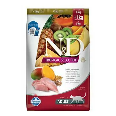 N&D TROPICAL SELECTION CAT Adult Chicken 4+1kg