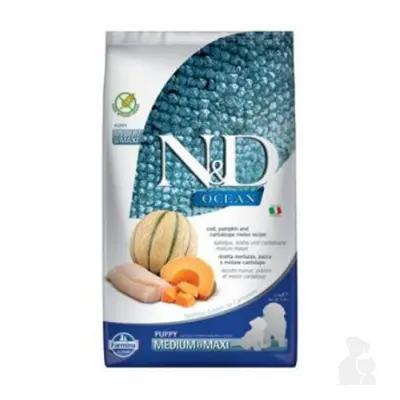 N&D OCEAN DOG Puppy M/L Codfish & Pumpkin& Melon 2,5kg